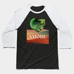 Love Nature No. 5: Valentine's Day Amore on a Dark Background Baseball T-Shirt